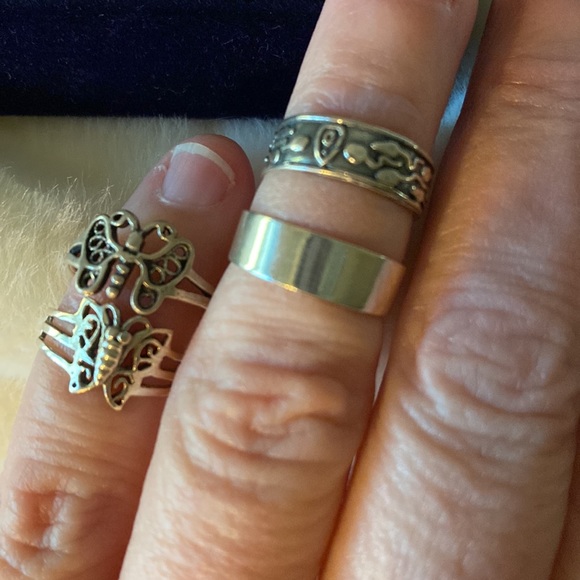 Set of 4 midi/ toe rings - Picture 7 of 8